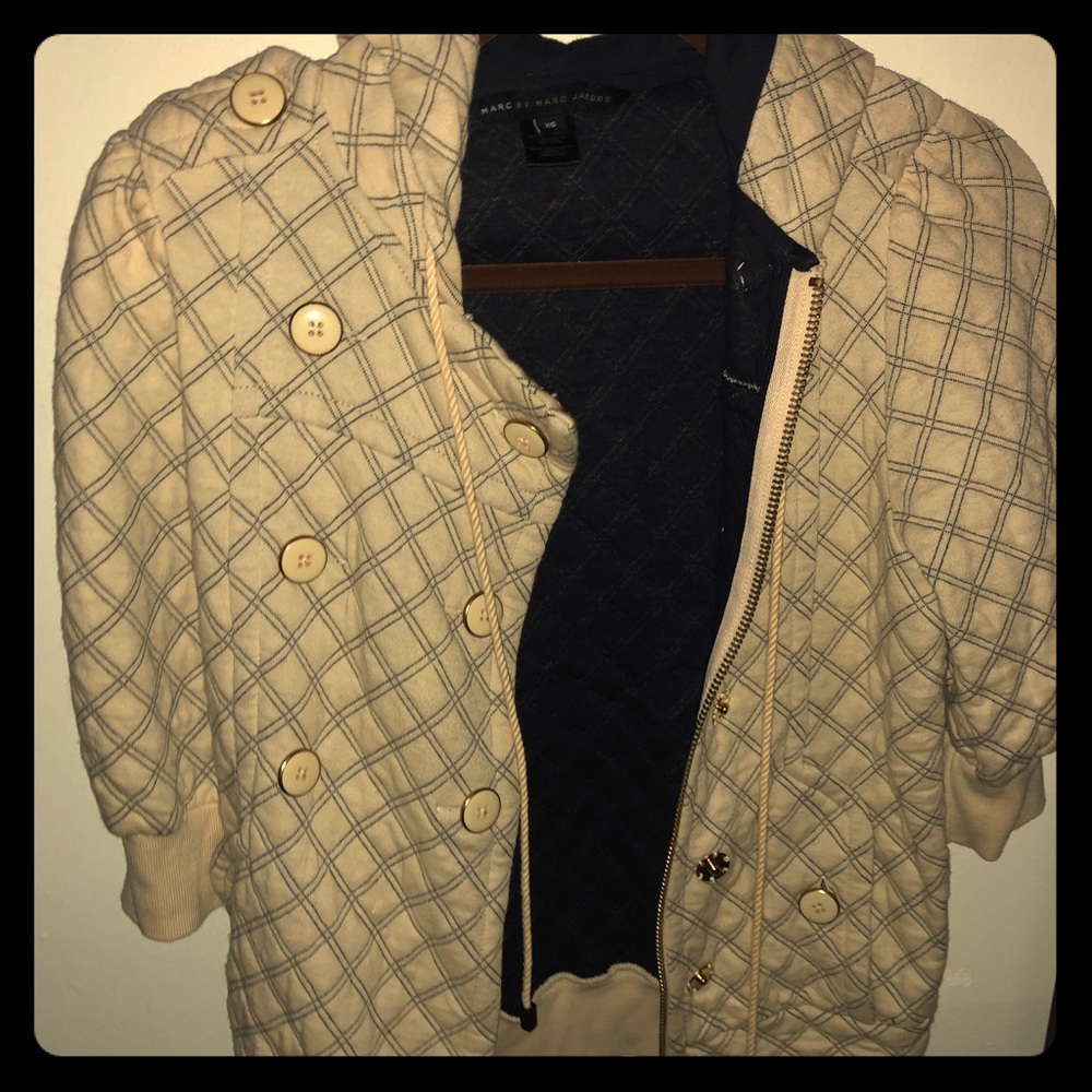 Marc by Marc Jacobs short sleeve zip up sweater